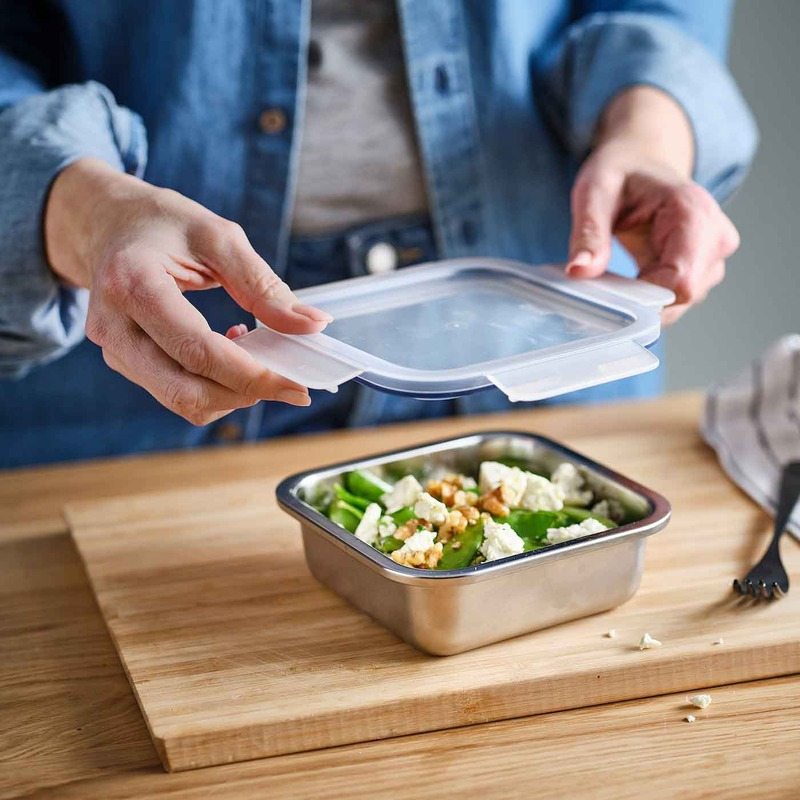 ظرف نگهدارنده غذا استیل ایکیا مدل +IKEA 365 حجم 600 میلی لیتر 